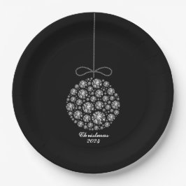 Plato De Papel Ornamento de navidades 2024