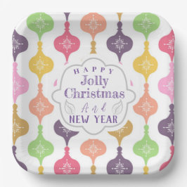 Plato De Papel Ornamento navideño moderno