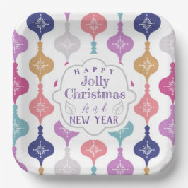 Plato De Papel Ornamento navideño moderno