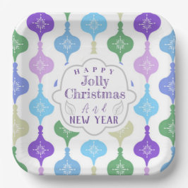 Plato De Papel Ornamento navideño moderno