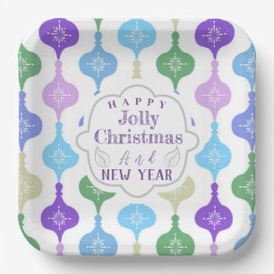 Plato De Papel Ornamento navideño moderno