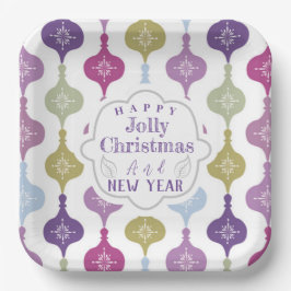 Plato De Papel Ornamento navideño moderno