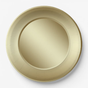 Plato De Papel Oro