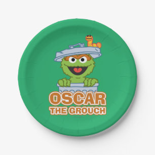 Plato De Papel Oscar al estilo clásico de Grouch