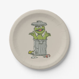 Plato De Papel Oscar the Grouch Vintage