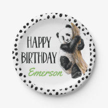 Oso Panda Realista Feliz Cumpleaños Fiesta, Cualqu