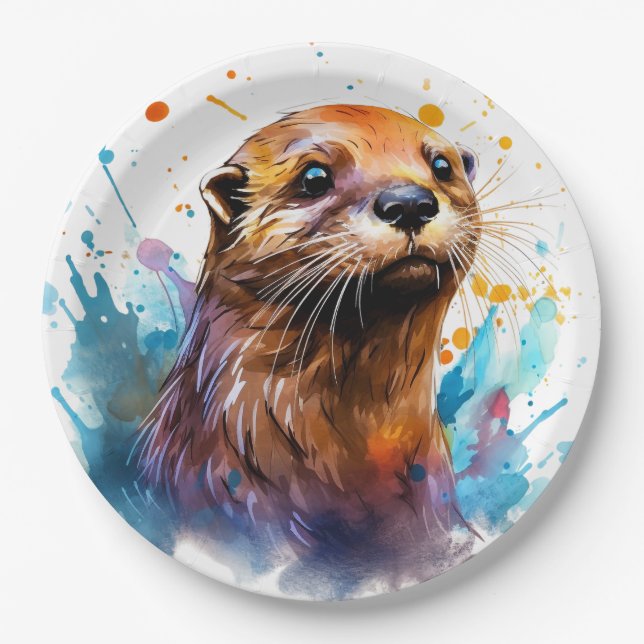 Plato De Papel Otter (Anverso)