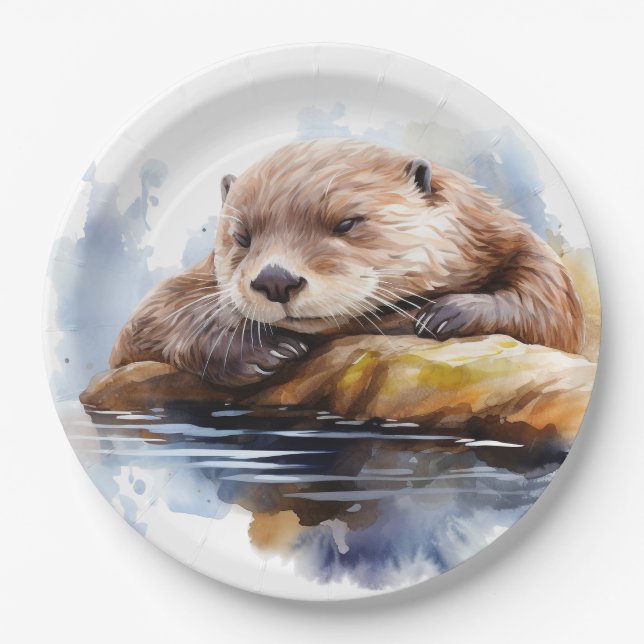 Plato De Papel Otter (Anverso)