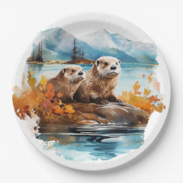 Plato De Papel Otter