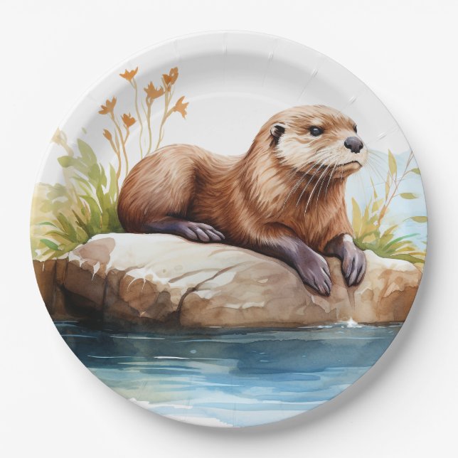 Plato De Papel Otter (Anverso)