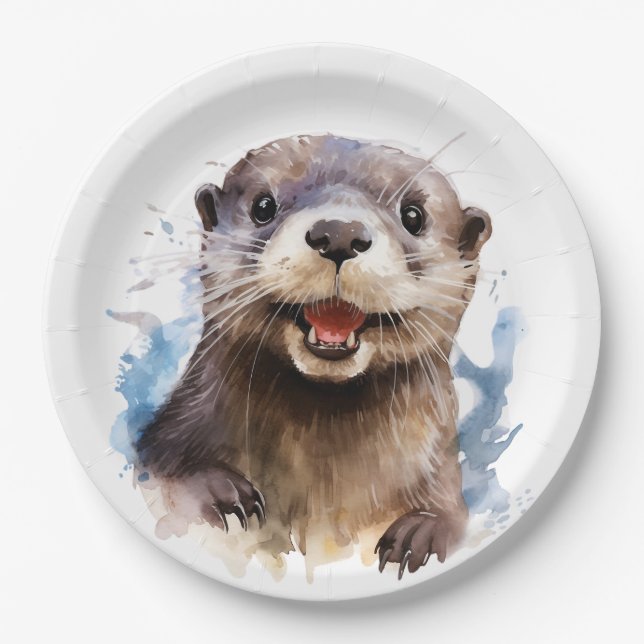 Plato De Papel Otter (Anverso)