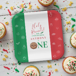 Plato De Papel Our Little Meatball is Turning One Birthday Party