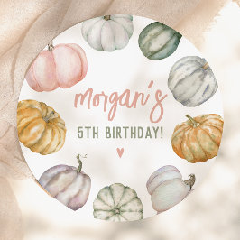 Plato De Papel Our Little Pumpkin Cute Fall Birthday Party