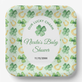 Plato De Papel Our Lucky Charm St Patrick's Baby Shower