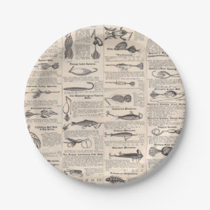 Plato De Papel Página de catálogo de señuelos de pesca antiguos I