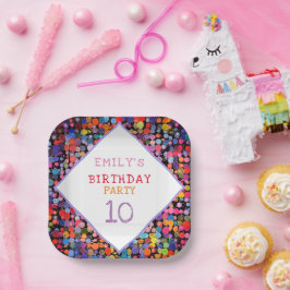 Plato De Papel Paint de color de agua divertida y colorido Blogs 