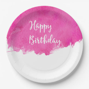Plato De Papel Paint Hot Paint Paint Swatch Cumpleaños