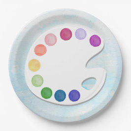 Plato De Papel Paint Palette Art Fiesta Plate