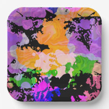 Paint Splash Splash Imprimir Placa de papel