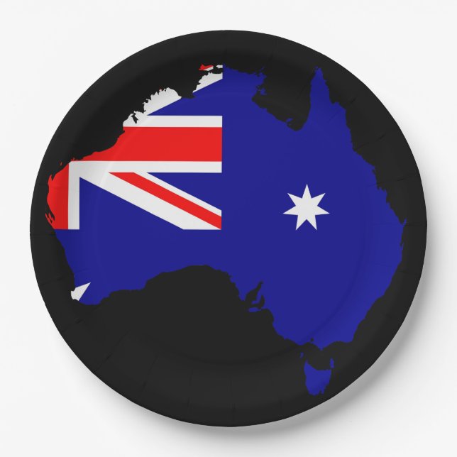 Plato De Papel País australiano (Anverso)