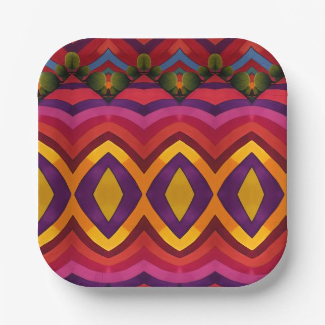 Plato De Papel Paisaje (Anverso)