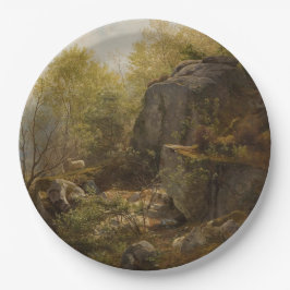 Plato De Papel Paisaje cerca de Conway, Gales del Norte (por A.H.