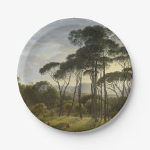 Paisaje italiano con pinos paraguas (Voogd)