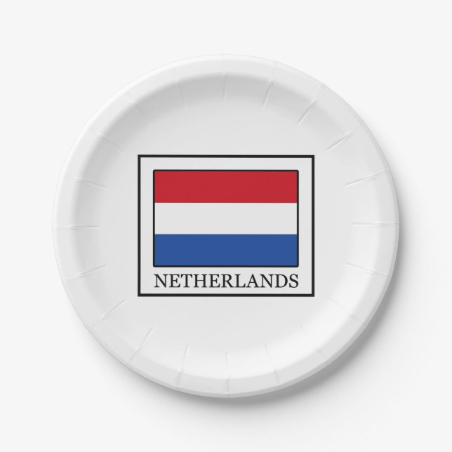 Plato De Papel Países Bajos (Anverso)