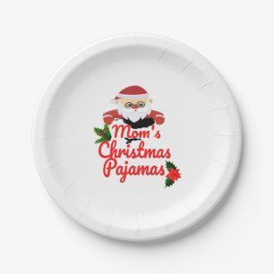 Plato De Papel Pajamas, Navidades de mamá