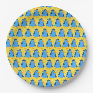 Plato De Papel Pájaro azul para los niños por el almacenista.