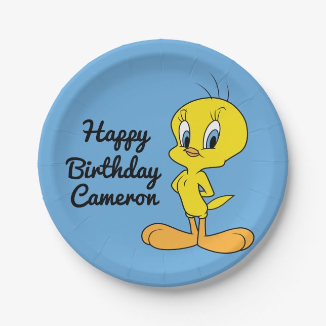 Plato De Papel Pájaro listo de TWEETY™ el | (Anverso)