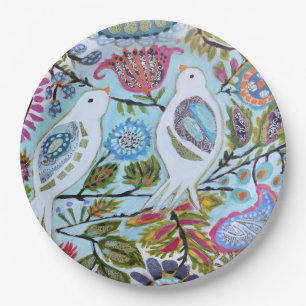 Plato De Papel Pájaros de papel I