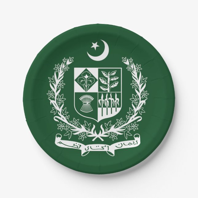Plato De Papel Pakistán (Anverso)