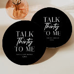 Plato De Papel Palabras negras mínimas 30 para mí cumpleaños 30<br><div class="desc">Estos son mínimos de color negro y blanco 30 para mí 30 Fiestas de papel de cumpleaños!</div>