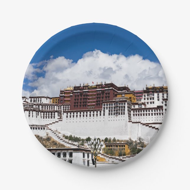 Plato De Papel Palacio Potala en Lhasa - Tíbet (Anverso)