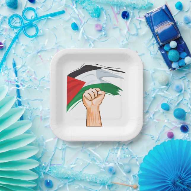 Plato De Papel Palestina (Fiesta)