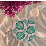 Plato De Papel Palm rosa y verde tropical deja un patrón sin mar<br><div class="desc">El trópico de hojas de palmera rosadas y verdes sin mar es un diseño vibrante y animado con un surtido de hojas de palmera rosas y verdes dispuestas en forma repetitiva. El patrón tiene una distribución perfecta, lo que significa que los bordes del diseño se mezclan perfectamente para crear un...</div>
