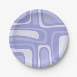 Plato De Papel Palm Springs Abstract Pattern Lavender Purple