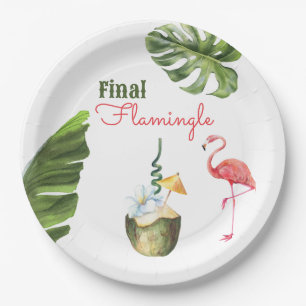 Plato De Papel Palm Springs Last Flamingle Bachelorette Party