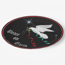 Plato De Papel Palo blanco