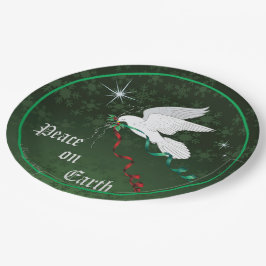 Plato De Papel Palo blanco