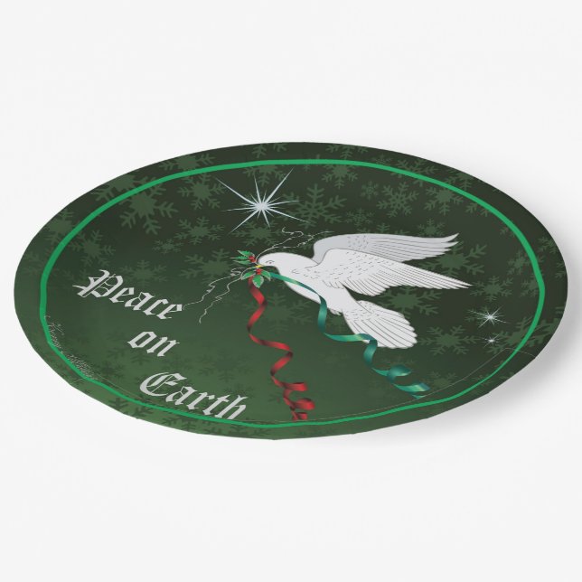 Plato De Papel Palo blanco (Angular)