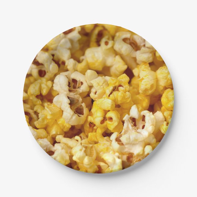 Plato De Papel Palomitas de maíz  (Anverso)