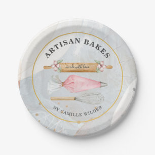 Plato De Papel Panadería Pastry Chef Bakers Tools