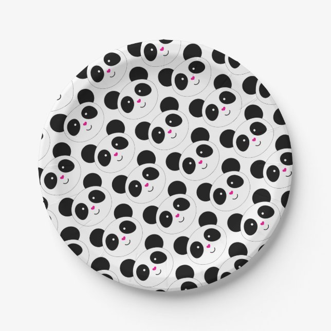Plato De Papel Panda Fiesta (Anverso)