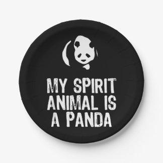 Plato De Papel Panda Lover | Mi Animal Espiritual Es Un Panda