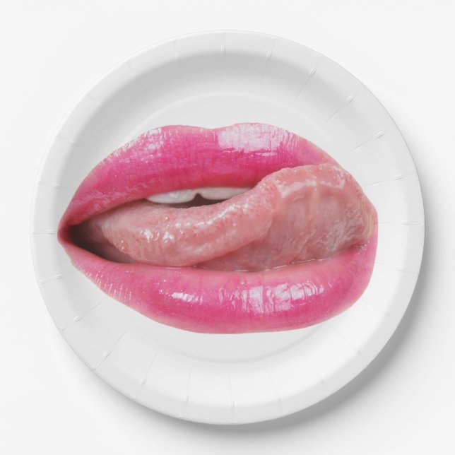 Plato De Papel Paneles femeninos (Anverso)