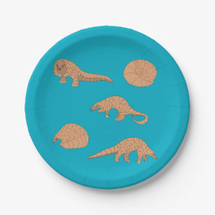 Plato De Papel Pangolines