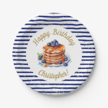 Panqueques de 7" y papel de cumpleaños de Pajama