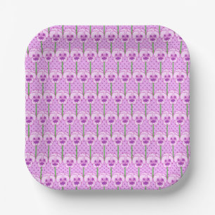 Plato De Papel Pantalones de lavanda - patrón de papel pintado re